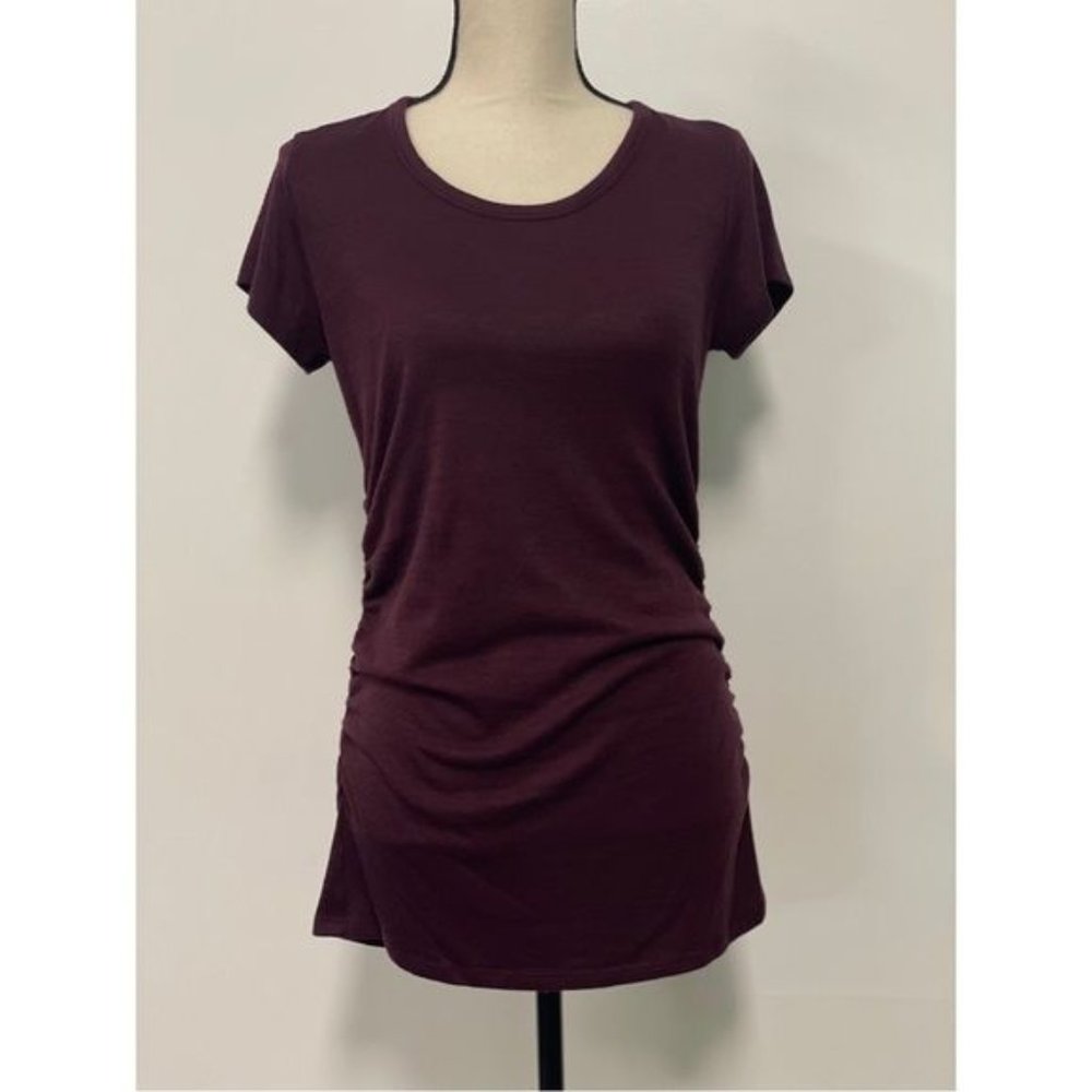 Market & Spruce Maternity T-Shirt Maroon Size S